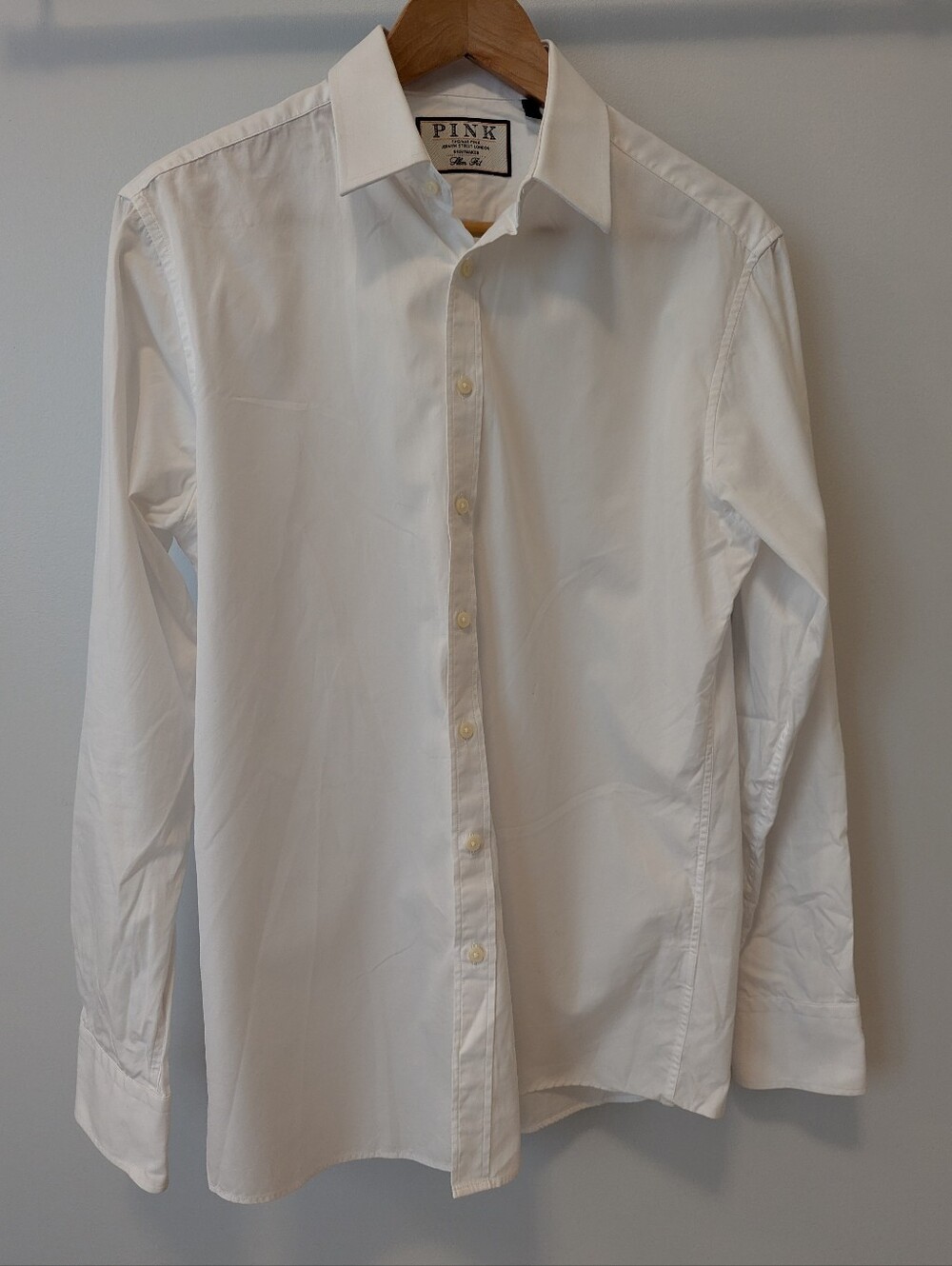 Thomas Pink White Dress Shirt 15.5